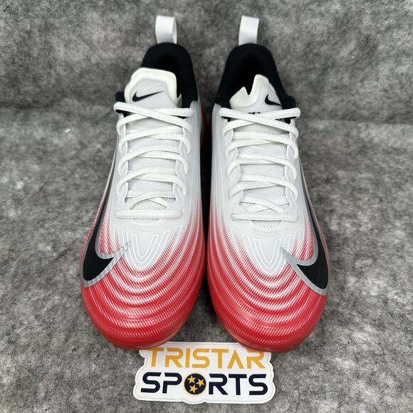 Nike Vapor Speed 3 Football Cleats Mens Size 7.5 White University Red FB3303-102 - Picture 2 of 8